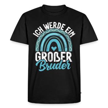 Big Brother Baby Lover Older Sibling - Men's Premium Organic T-Shirt - black - Front - Nico (187cm)