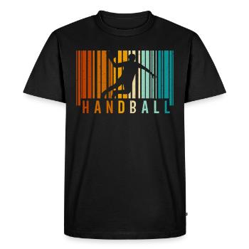 Amateurs de handball Joueurs de sport de handball - T-shirt Premium bio Homme - noir - Devant - Nico (187cm)