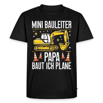 Enfants Chef de chantier Chef de projet Entrepreneur - T-shirt Premium bio Homme - noir - Devant - Nico (187cm)