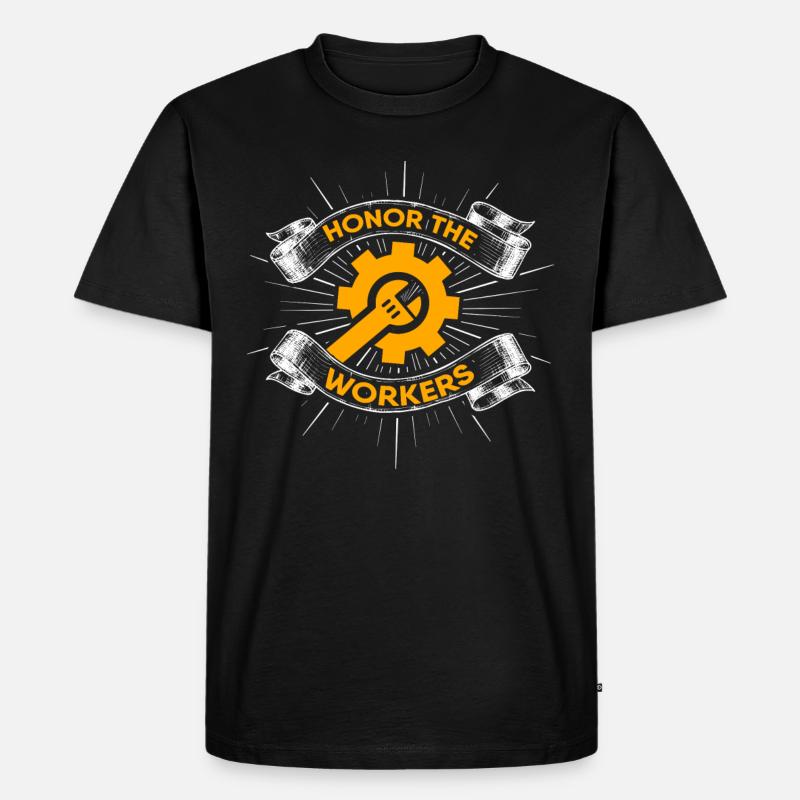 Labor Day - Männer Premium Bio T-Shirt - Schwarz