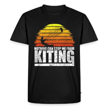 Kitesurfing Kite Kiteboard Surfer Kiting Surfing - Men's Premium Organic T-Shirt - black - Front - Nico (187cm)