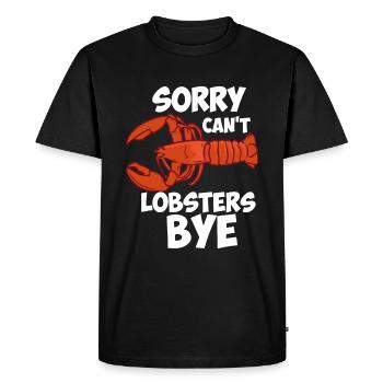 Désolé ne peut pas langoustes bye - T-shirt Premium bio Homme - noir - Devant - Nico (187cm)