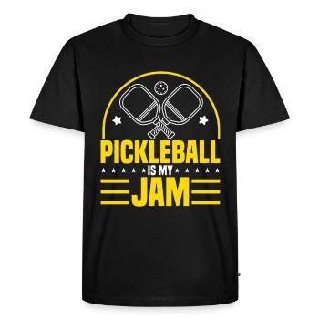 Pickleball Raquette de pickleball Padel - T-shirt Premium bio Homme - noir - Devant - Nico (187cm)