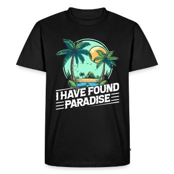 Playa del Carmen Paradise Mexico City Holidays - Men's Premium Organic T-Shirt - black - Front - Nico (187cm)