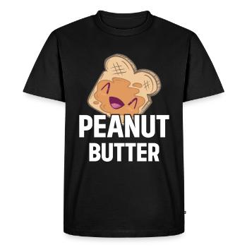 Peanut Butter Toast Sandwich - Men's Premium Organic T-Shirt - black - Front - Nico (187cm)