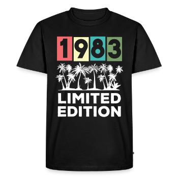 Limited Edition Vintage 1983 Fun 40th Birthday - Men's Premium Organic T-Shirt - black - Front - Nico (187cm)