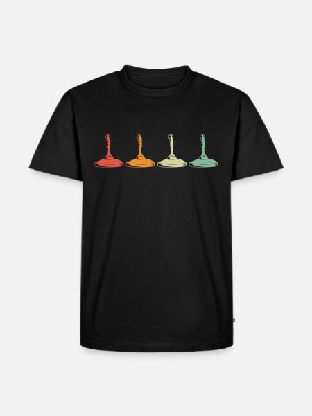 curling cur - Men's Premium Organic T-Shirt - black
