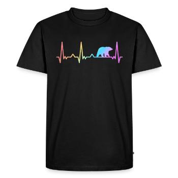 Bear, Grizzly Bear, Brown Bear, Bears - Men's Premium Organic T-Shirt - black - Front - Nico (187cm)