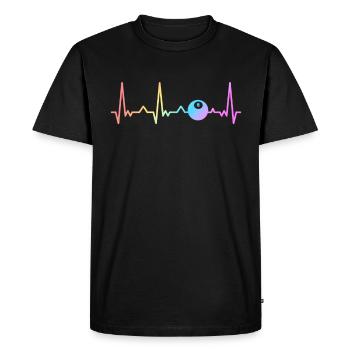 Billiards Pool Billiards - Men's Premium Organic T-Shirt - black - Front - Nico (187cm)