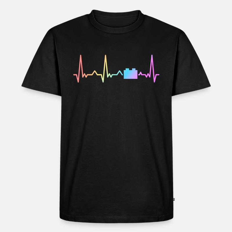 Brick Builder Master Builder Klemmbaustein - Männer Premium Bio T-Shirt - Schwarz
