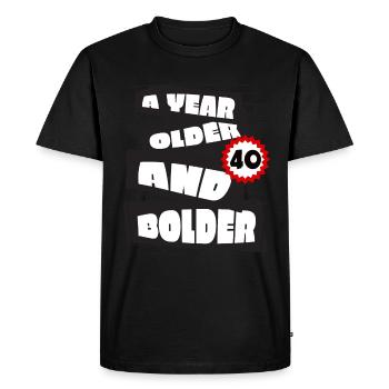 Un an plus drôle 40 ans Anniversaire Geburtstag - T-shirt Premium bio Homme - noir - Devant - Nico (187cm)