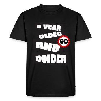 Un an plus drôle 60 ans Anniversaire Geburtstag - T-shirt Premium bio Homme - noir - Devant - Nico (187cm)