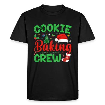 Christmas Bakery Team Cookie Baking Cookies - Men's Premium Organic T-Shirt - black - Front - Nico (187cm)
