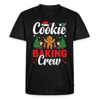 Christmas Bakery Team Cookie Baking Cookies - Men's Premium Organic T-Shirt - black - Front - Nico (187cm)