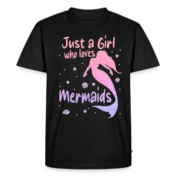 Mermaid Fable Mermaids Conte de fées - T-shirt Premium bio Homme - noir - Devant - Nico (187cm)