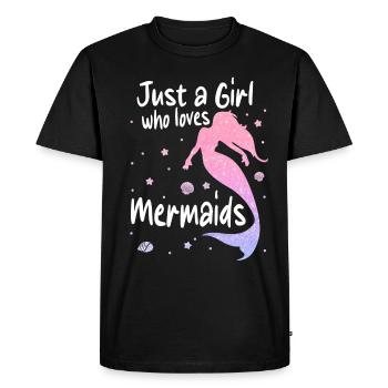 Mermaid Fable Mermaids Conte de fées - T-shirt Premium bio Homme - noir - Devant - Nico (187cm)