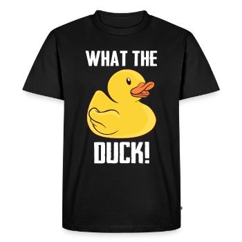 Rubber Ducks Bathroom Yellow Duck - Men's Premium Organic T-Shirt - black - Front - Nico (187cm)