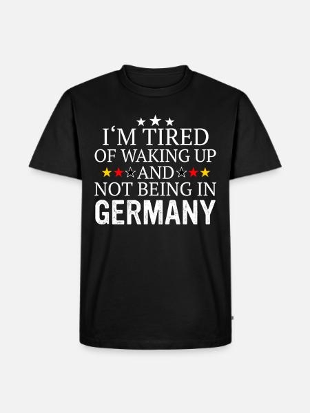 Germany German Flag Nation Country - Men's Premium Organic T-Shirt - black