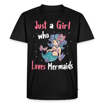 Mermaid Fable Mermaids Conte de fées - T-shirt Premium bio Homme - noir - Devant - Nico (187cm)