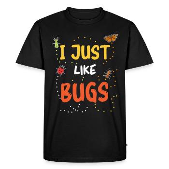 Biologie de l’entomologiste des insectes - T-shirt Premium bio Homme - noir - Devant - Nico (187cm)