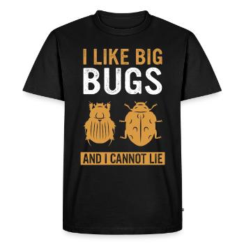 Insect Entomologist Biology - Men's Premium Organic T-Shirt - black - Front - Nico (187cm)