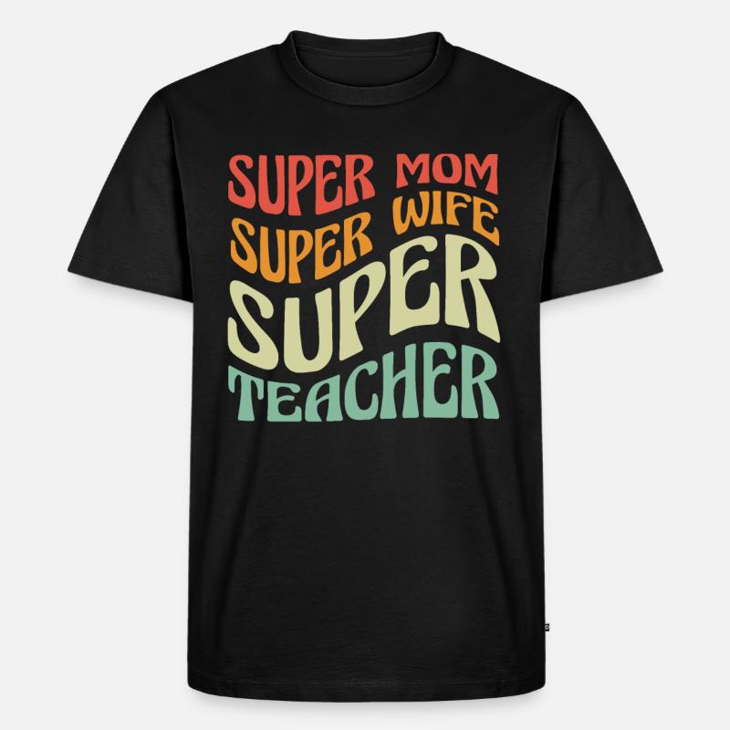 Enseignant Professeur d’école Enseignant Enseignant - T-shirt Premium bio Homme - noir