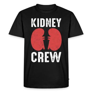 Don de reinTransplantation rénale Org - T-shirt Premium bio Homme - noir - Devant - Nico (187cm)