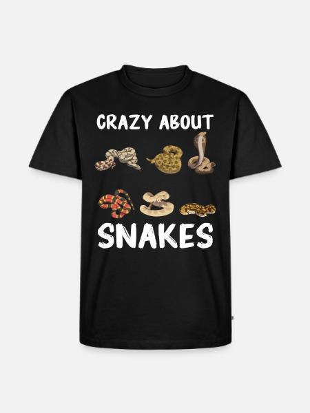 Snake, Snake, Animal - Men's Premium Organic T-Shirt - black