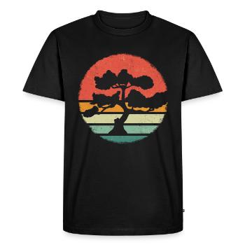 Bonsai Tree Japanese Bonsai - Men's Premium Organic T-Shirt - black - Front - Nico (187cm)