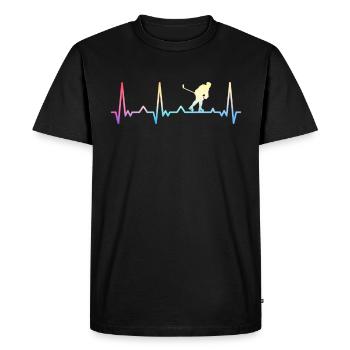 Hockey sur glace Hockey Sports - T-shirt Premium bio Homme - noir - Devant - Nico (187cm)