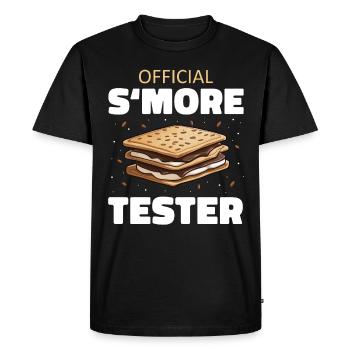 S'more Camping Smores Marshmallow Sweets - Men's Premium Organic T-Shirt - black - Front - Nico (187cm)