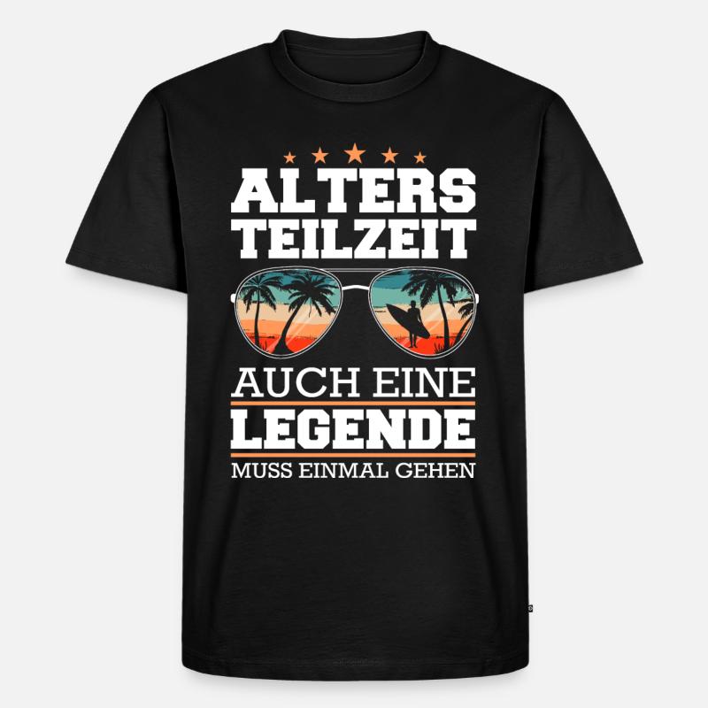 Altersteilzeit ATZ - Männer Premium Bio T-Shirt - Schwarz