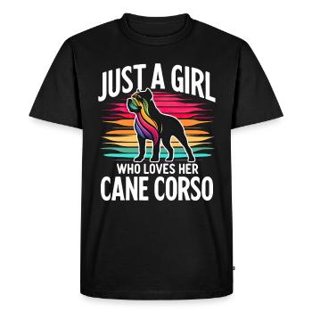Cane Corso Chien - T-shirt Premium bio Homme - noir - Devant - Nico (187cm)
