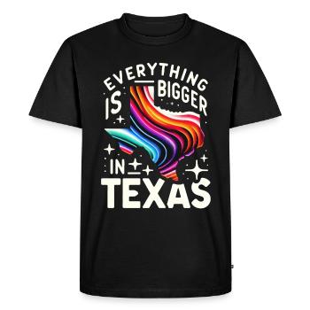 Texas State Texans Texas - Men's Premium Organic T-Shirt - black - Front - Nico (187cm)