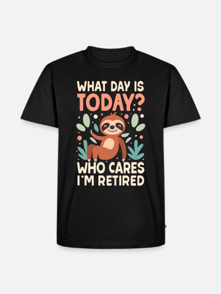Retirees Retirement Pension Retirement - Men's Premium Organic T-Shirt - black