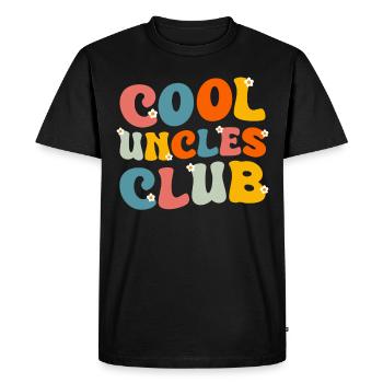 Uncle Fmilie Great-Uncle Uncle's - Men's Premium Organic T-Shirt - black - Front - Nico (187cm)