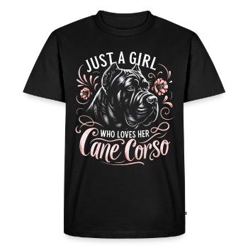 Cane Corso Chien - T-shirt Premium bio Homme - noir - Devant - Nico (187cm)