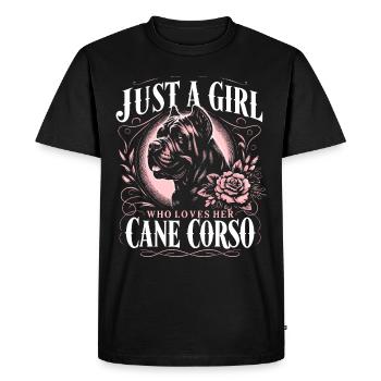 Cane Corso Chien - T-shirt Premium bio Homme - noir - Devant - Nico (187cm)