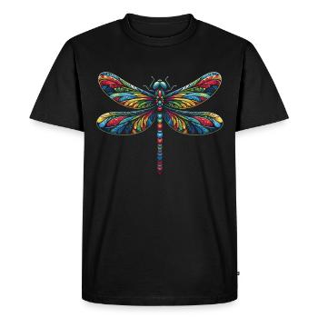 dragonfly dragonflies insects nature - Men's Premium Organic T-Shirt - black - Front - Nico (187cm)