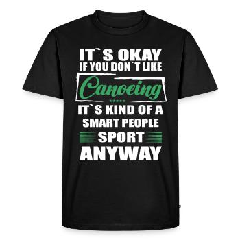 Ce n’est pas grave si vous n’aimez pas le canoë - T-shirt Premium bio Homme - noir - Devant - Nico (187cm)