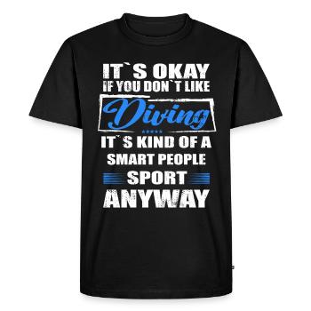Ce n’est pas grave si vous n’aimez pas la plongée - T-shirt Premium bio Homme - noir - Devant - Nico (187cm)