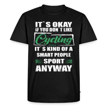Ce n’est pas grave si vous n’aimez pas le vélo - T-shirt Premium bio Homme - noir - Devant - Nico (187cm)