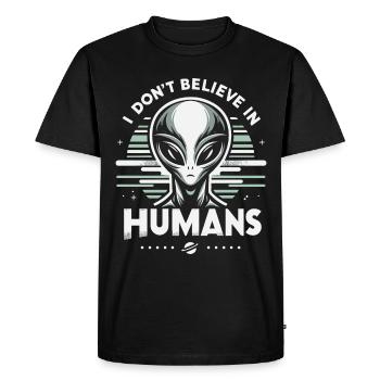 Alien UFO Aliens Außerirdischer - T-shirt Premium bio Homme - noir - Devant - Nico (187cm)