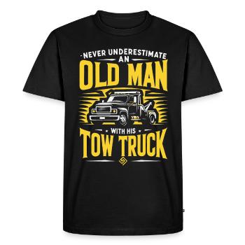 Tow Truck Tow Truck - Men's Premium Organic T-Shirt - black - Front - Nico (187cm)