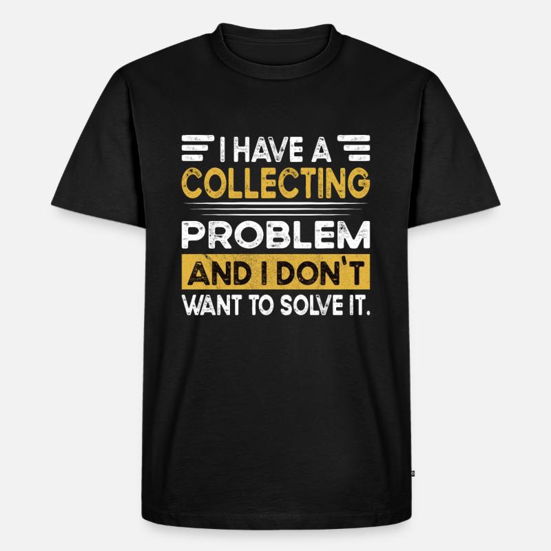 Collectionner, c’est mon hobby - T-shirt Premium bio Homme - noir