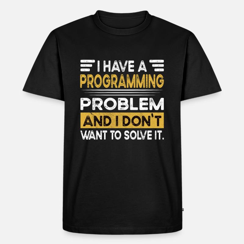Programming is my hobby - Men's Premium Organic T-Shirt - black