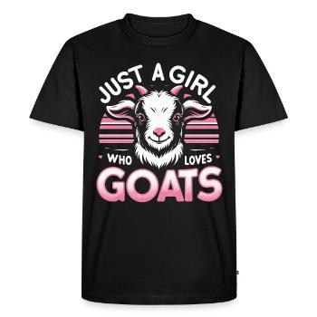 Goat Goat Animal Goat - Men's Premium Organic T-Shirt - black - Front - Nico (187cm)