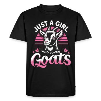 Goat Goat Animal Goat - Men's Premium Organic T-Shirt - black - Front - Nico (187cm)
