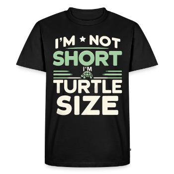 Turtle Sea Turtle Turtle Animal - Men's Premium Organic T-Shirt - black - Front - Nico (187cm)