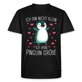 Pingouin, petits pingouins, manchot empereur - T-shirt Premium bio Homme - noir - Devant - Nico (187cm)